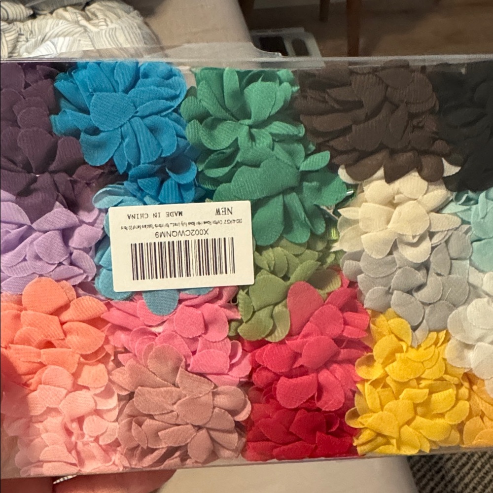 Colorful Flower Hair Clips Set - Picture 2 of 2